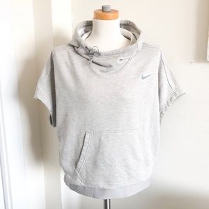 Nike grey funnel neck short sleeve